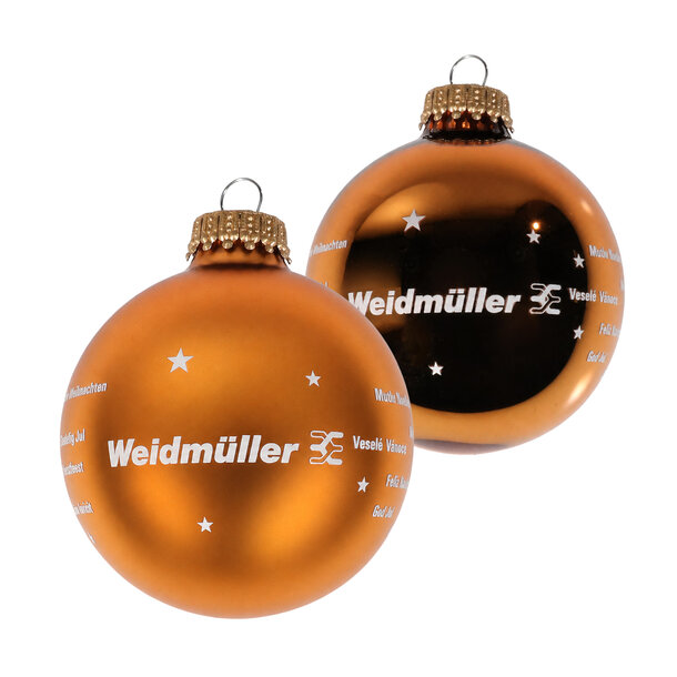 Weihnachtskugeln im Zweierset