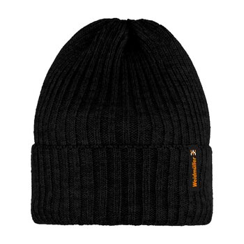 Premium Strickmütze KAMIL schwarz